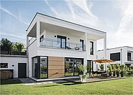 1. Platz: "Kundenhaus Blum" von WeberHaus mit Stimmenanteil: 31,6 %; Preis ab 150.000 bis 300.000 Euro (Foto: WeberHaus / planet c)