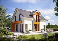 2. Platz: Sunshine 125 Variante 4 von LIVING Fertighaus mit Stimmenanteil: 23,8 %; Preis bis maximal 150.000 Euro (Foto: LIVING Fertighaus / planet c)