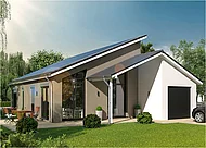 3. Platz: Modell "Bungalow 43.3" von hebelHAUS/Xella mit Stimmenanteil: 18,7 % (Foto: hebelHAUS/Xella / planet c)