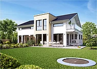 1. Platz: Solution 230 Variante 4 von LIVING Fertighaus mit Stimmenanteil: 39,1 % (Foto: LIVING Fertighaus / planet c)