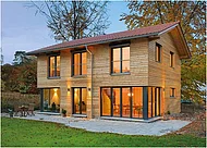 3. Platz: Haus Rombach von Gruber Holzhaus mit Stimmenanteil: 18,0 %; Preis ab 150.000 bis 300.000 Euro (Foto: Gruber Holzhaus / planet c)