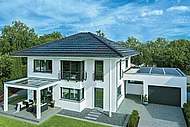 1. Platz: generation 5.0/Haus 150 von Weberhaus (Holzrahmenbau, ca. 170 m2 Wohnfläche, 349.500 Euro schlüssel­fertiger Grundpreis ab OK Kellerdecke, Ausstattungslinie Exclusive) (Foto: Weberhaus)