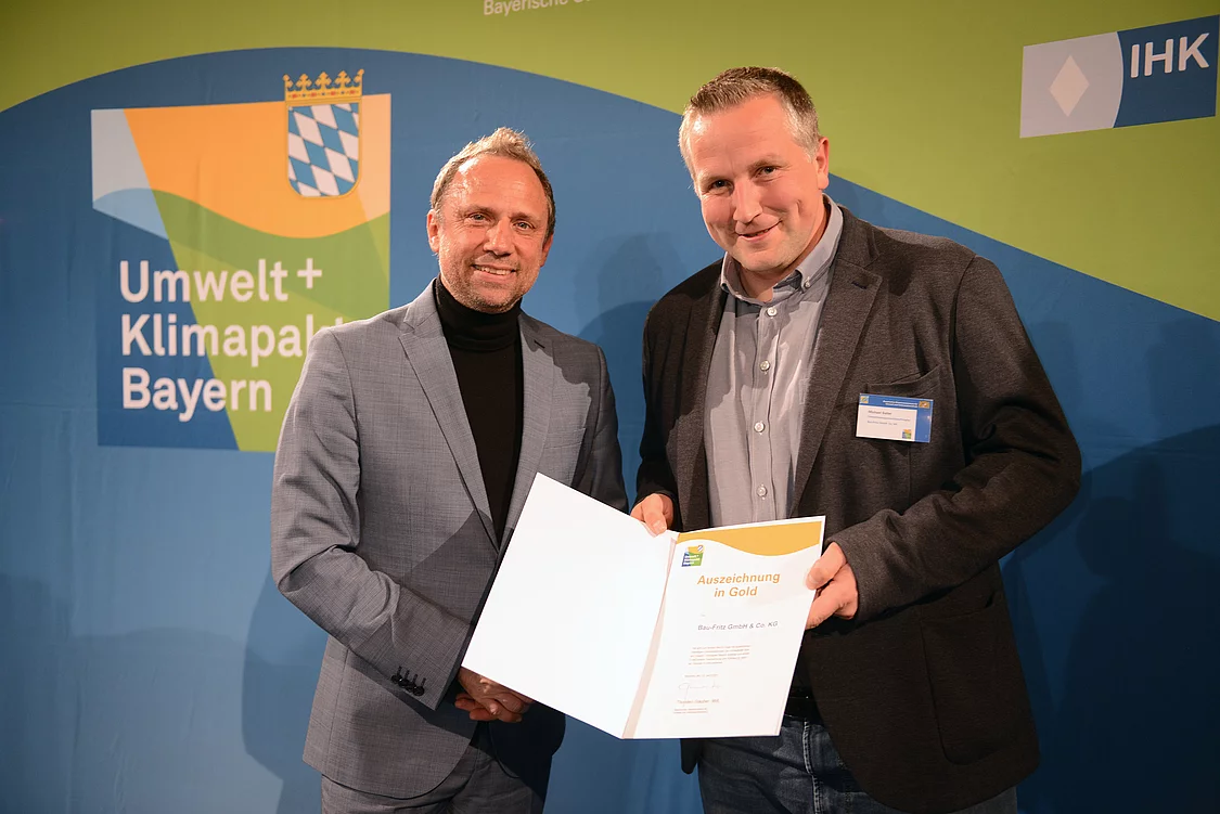 Baufritz erhält Auszeichnung der bayerischen Staatsregierung in Gold